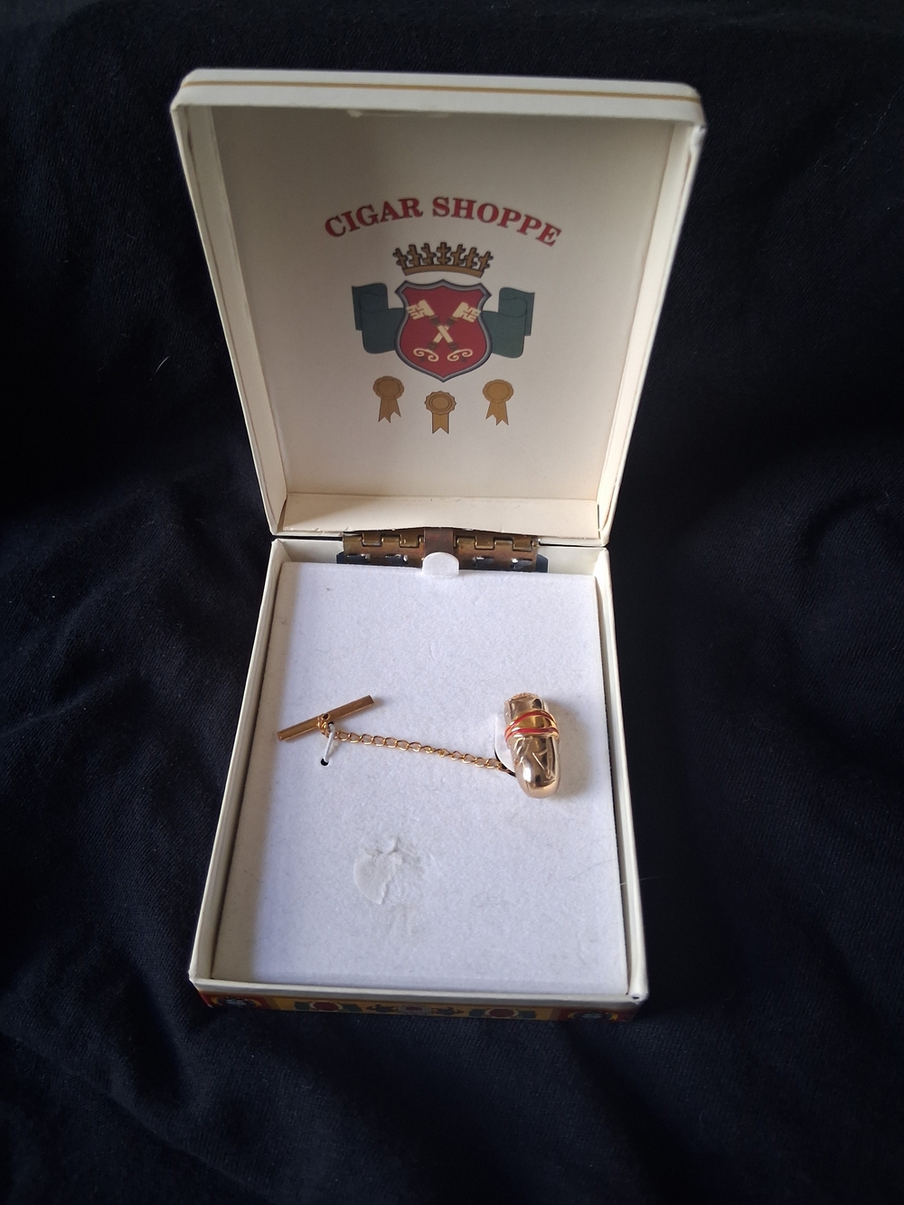 Vintage Gold Cigar Tie Clip